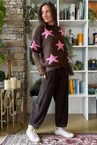Big Softie Star Short Sleeve Knit Chocolate